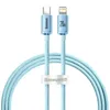 Kabel Baseus CAJY001303 Lightning - USB-C PD 20W 480Mb/s 1,2m - niebieski